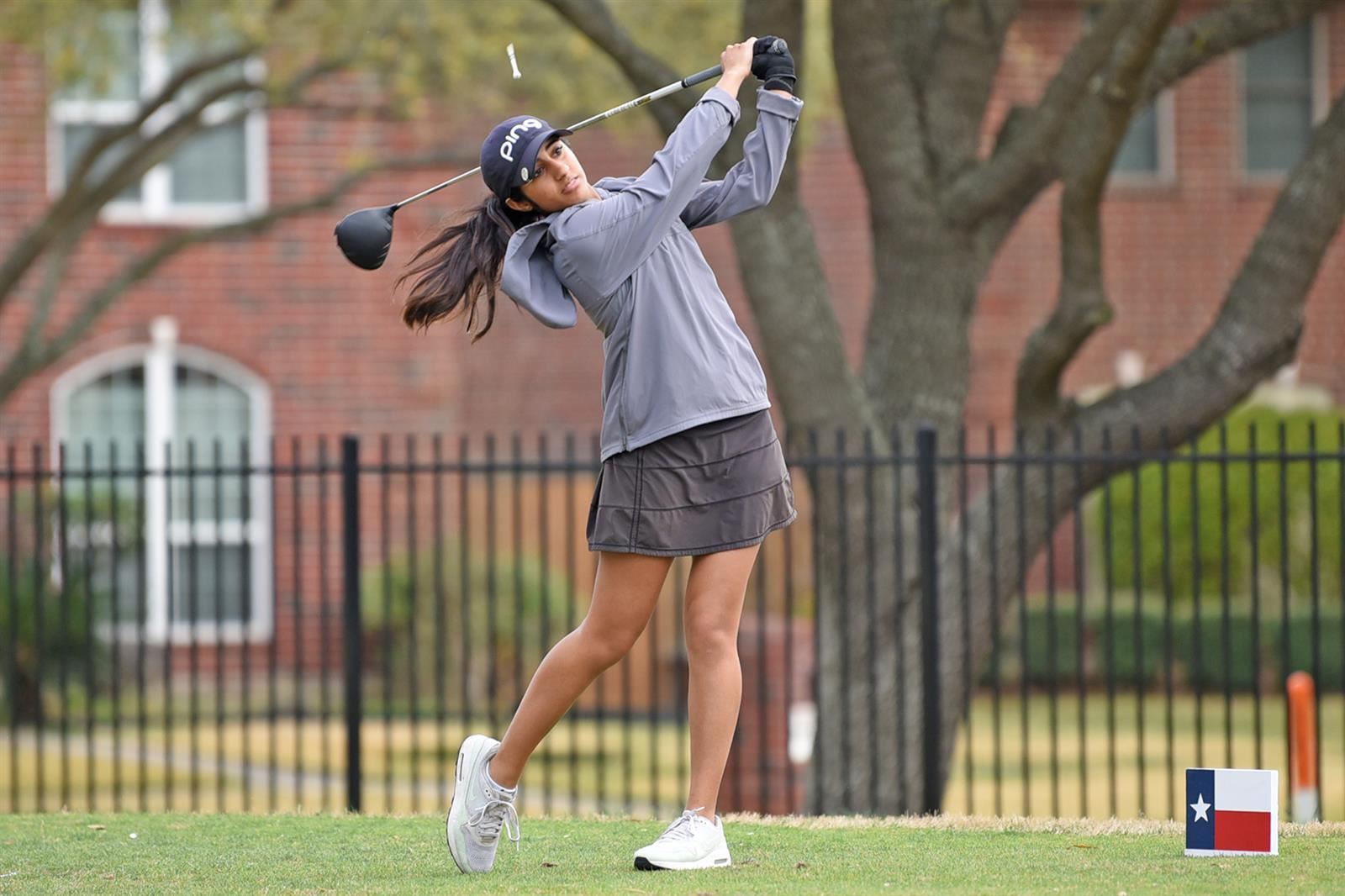 Cy-Fair junior Ashleen Kaur shot a two-round total of 144 to place third at the District 17-6A Girls’ Golf Tournament.