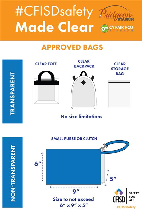 Berry Center Clear Bag Policy