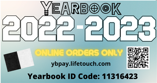  Yearbook 2022-2023 online orders only ybpay.lifetouch.com yearbook id code: 11316423