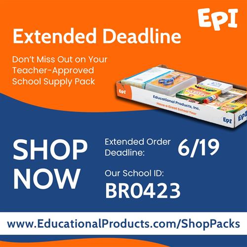 School Supply Order extended