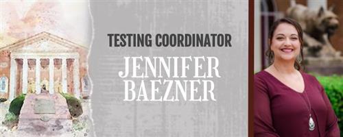 Testing Coordinator Jennifer Baezner