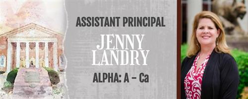 Assistant Principal Jenny Landry Alph: a-Ca