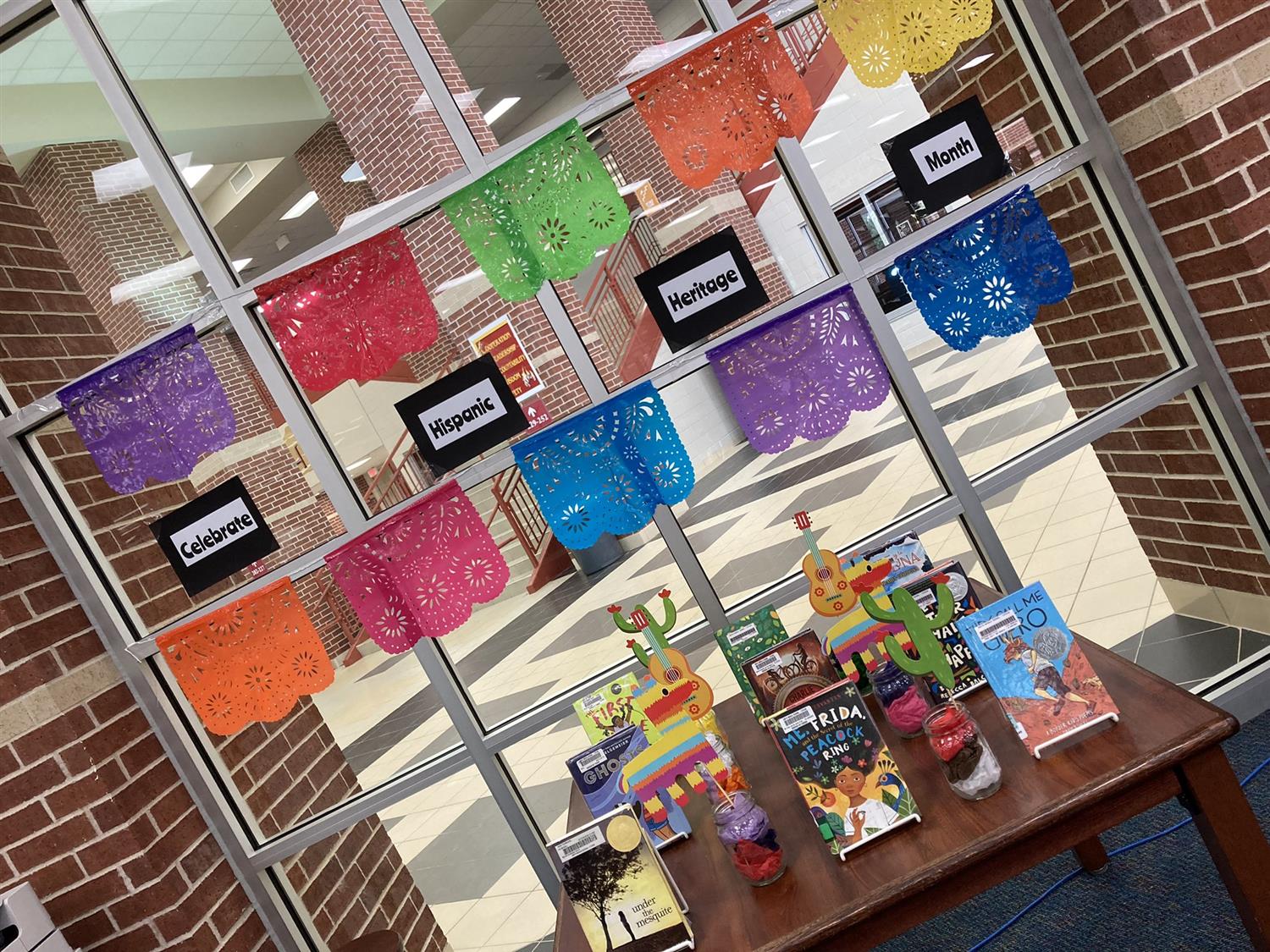 Hispanic Heritage Month library display